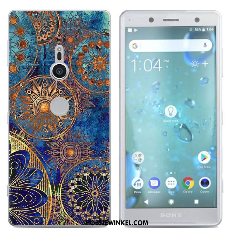 Sony Xperia Xz2 Hoesje Hoes Siliconenhoesje Grijs, Sony Xperia Xz2 Hoesje Spotprent Persoonlijk