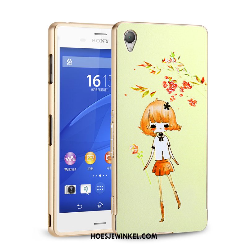 Sony Xperia Z3+ Hoesje Bescherming Metaal Anti-fall, Sony Xperia Z3+ Hoesje Hoes Mobiele Telefoon Braun