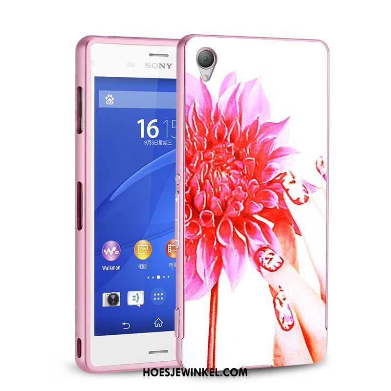 Sony Xperia Z3+ Hoesje Bescherming Metaal Anti-fall, Sony Xperia Z3+ Hoesje Hoes Mobiele Telefoon Braun