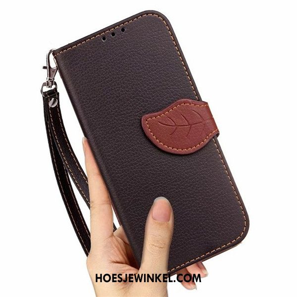 Sony Xperia Z3+ Hoesje Leren Etui Anti-fall Mobiele Telefoon, Sony Xperia Z3+ Hoesje Portemonnee Folio Braun