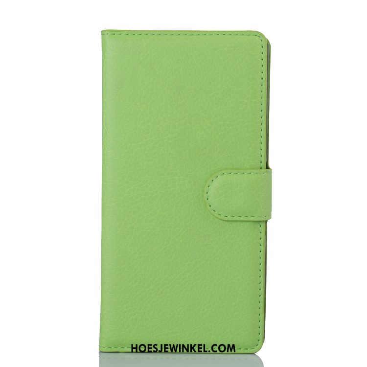 Sony Xperia Z3+ Hoesje Leren Etui Groen Tas, Sony Xperia Z3+ Hoesje Mobiele Telefoon Hoes