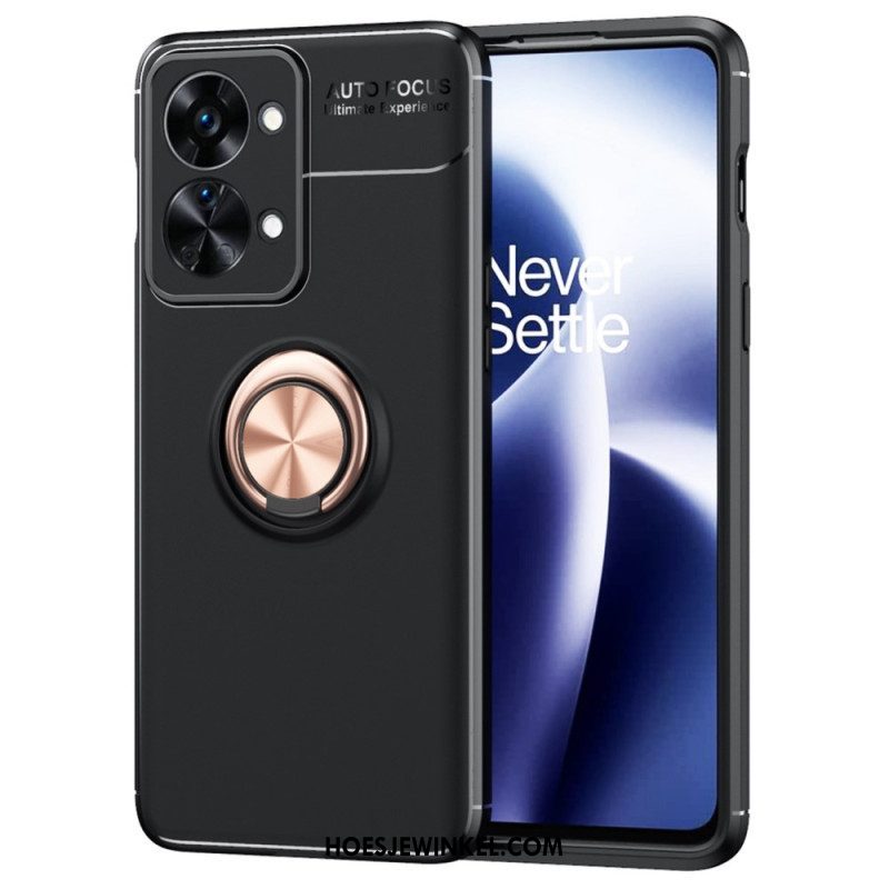 Telefoonhoesje voor OnePlus Nord 2T 5G Auto Focus Ultieme Ervaring Roterende Ring