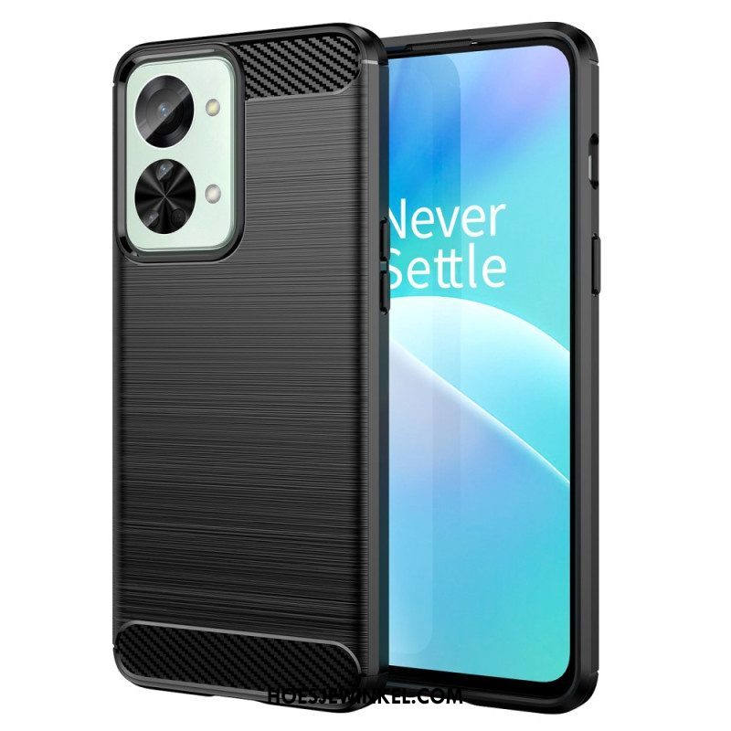 Telefoonhoesje voor OnePlus Nord 2T 5G Koolstofarm Geborsteld