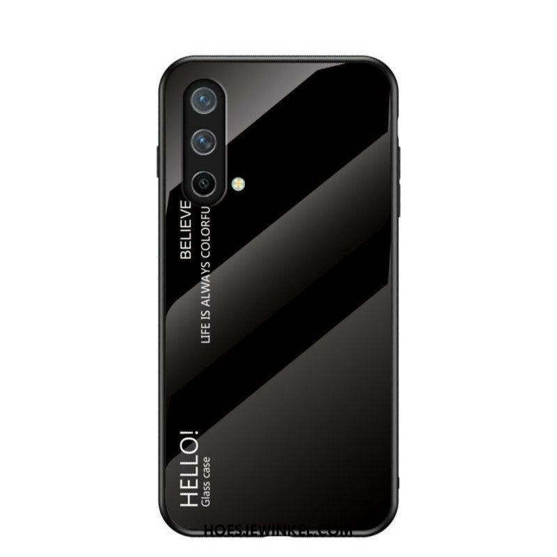 Telefoonhoesje voor OnePlus Nord CE 5G Gehard Glas Hallo