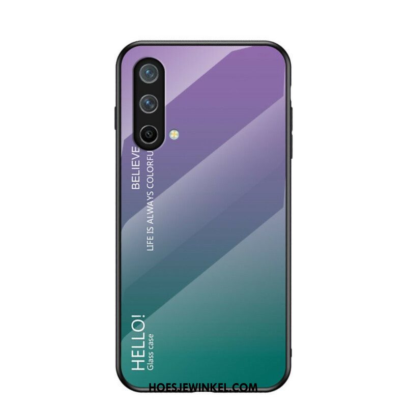 Telefoonhoesje voor OnePlus Nord CE 5G Gehard Glas Hallo