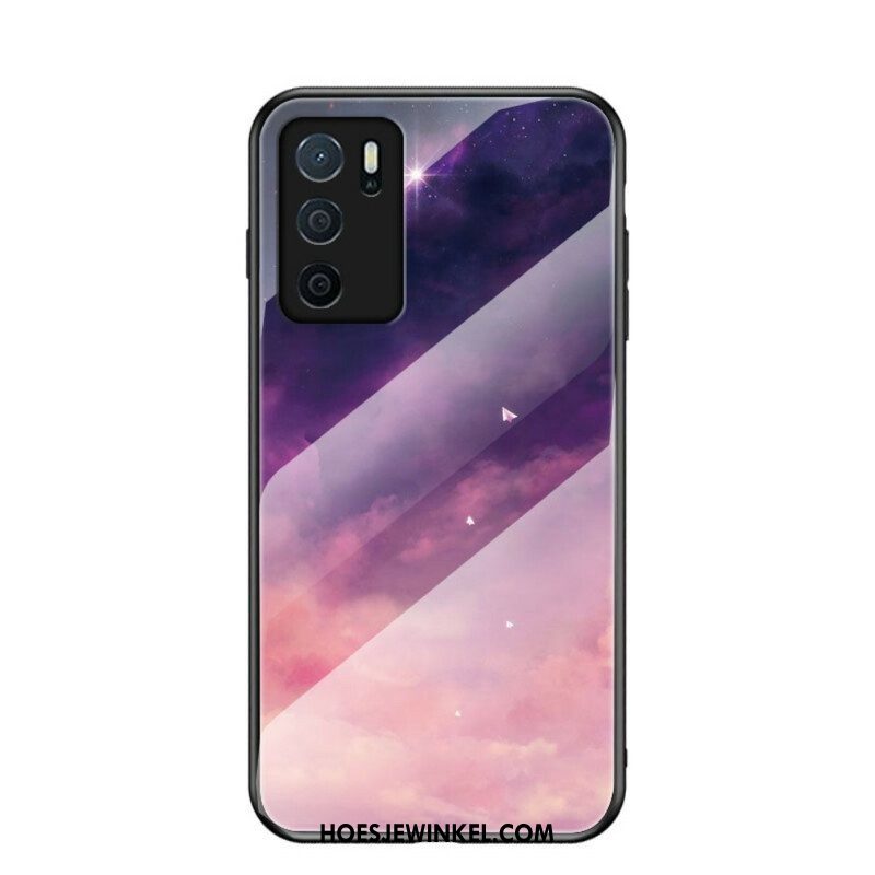 Telefoonhoesje voor Oppo A16 / A16s Schoonheid Gehard Glas