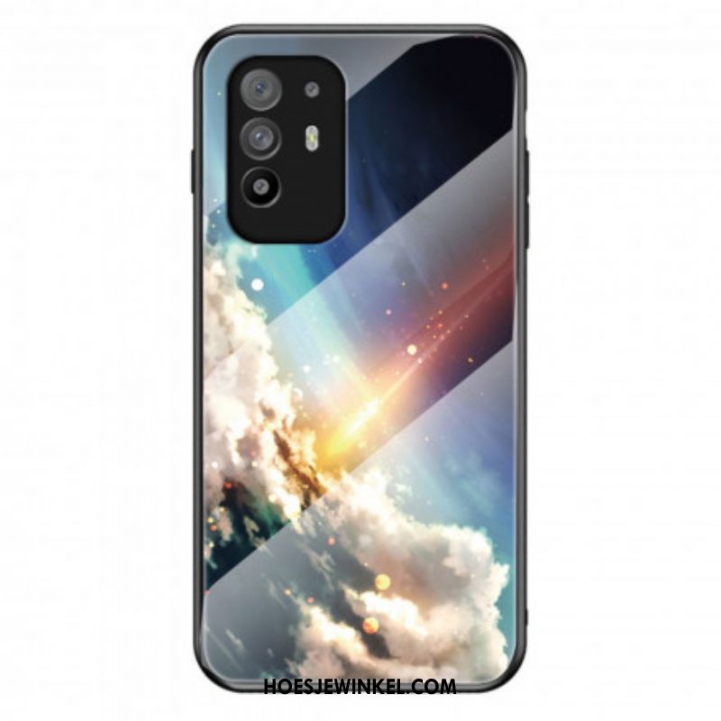 Telefoonhoesje voor Oppo A94 5G Premium Kleuren Gehard Glas