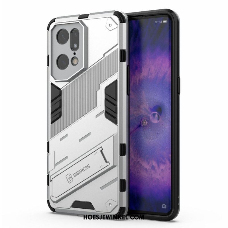 Telefoonhoesje voor Oppo Find X5 Pro Handsfree Afneembare Standaard Met Twee Standen