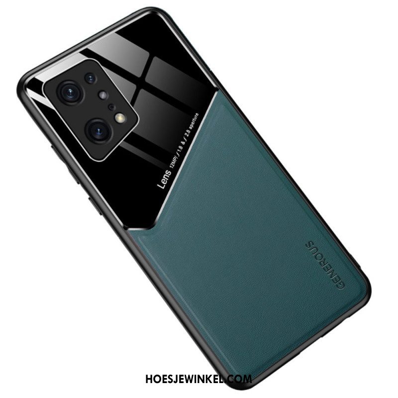 Telefoonhoesje voor Oppo Find X5 Pro Premium Kunstleer