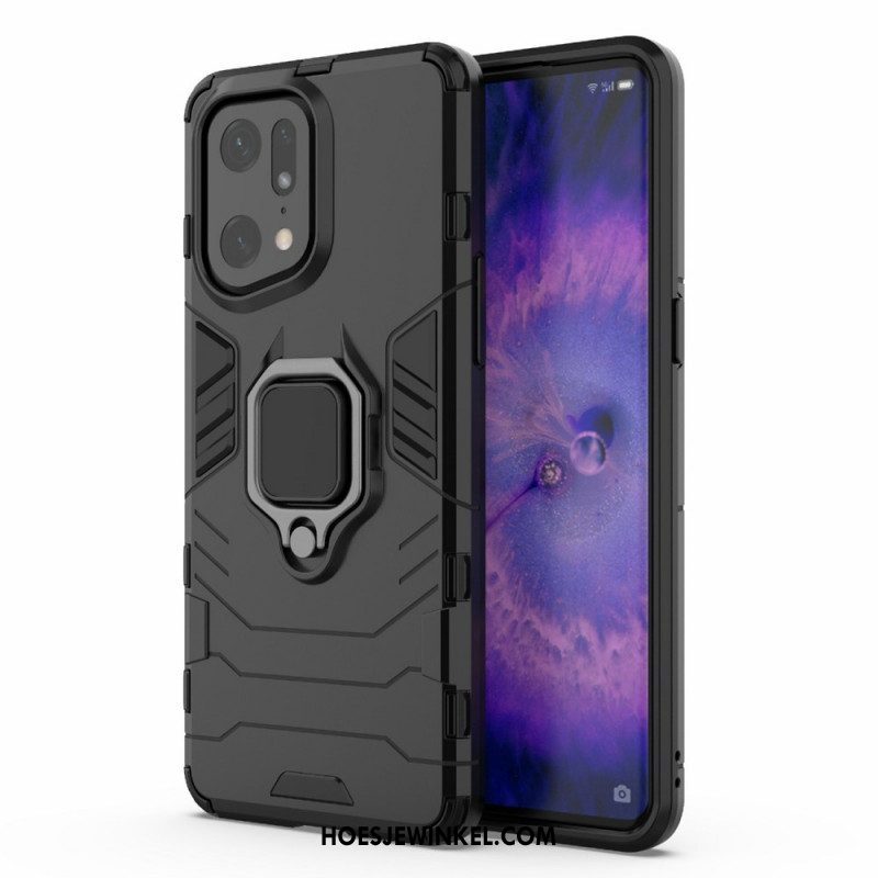 Telefoonhoesje voor Oppo Find X5 Pro Ringbestendig