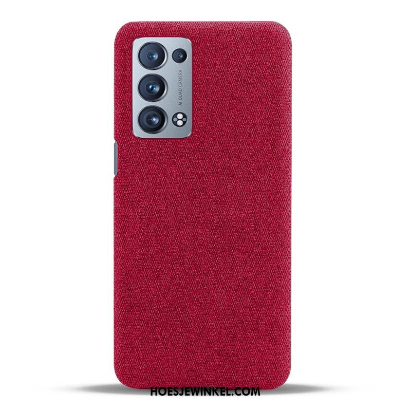 Telefoonhoesje voor Oppo Reno 6 Pro 5G Stoffen Bekleding