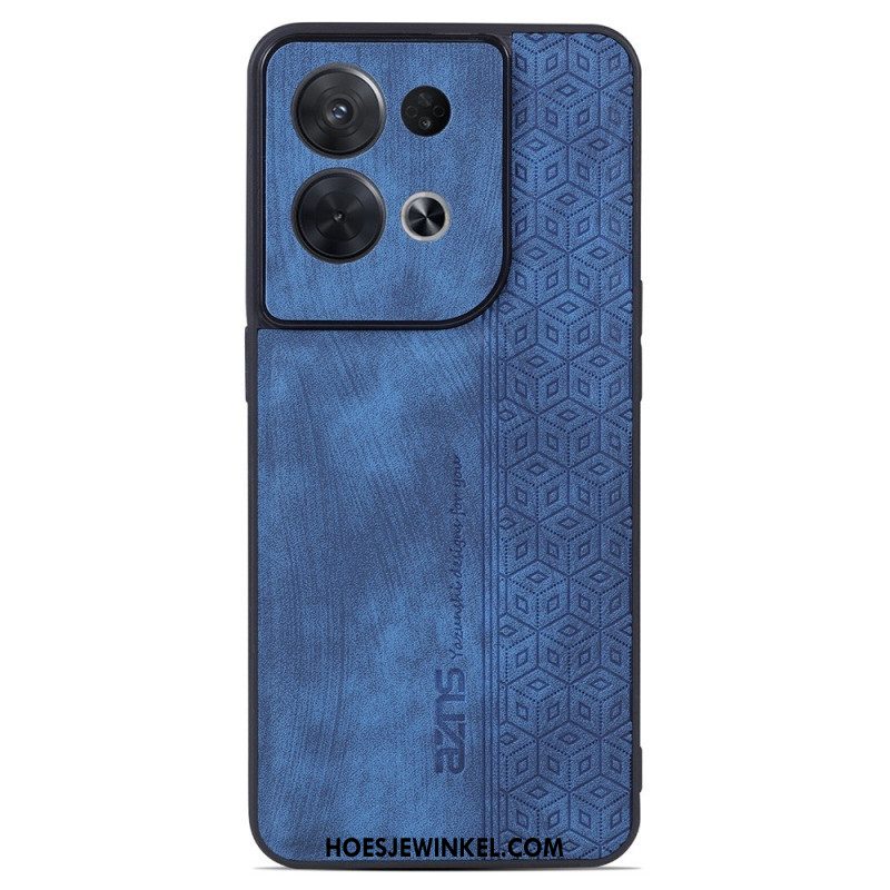 Telefoonhoesje voor Oppo Reno 8 Pro Azns Ledereffect