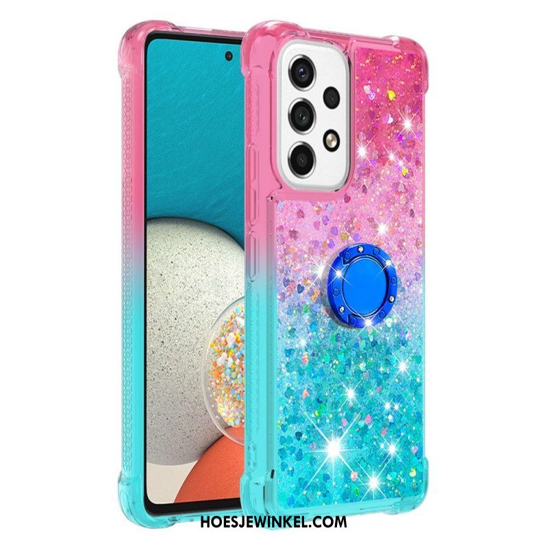 Telefoonhoesje voor Samsung Galaxy A53 5G Glitter Ringbeugel