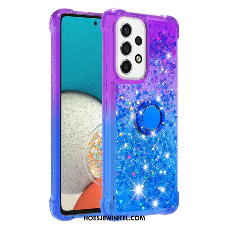 Telefoonhoesje voor Samsung Galaxy A53 5G Glitter Ringbeugel