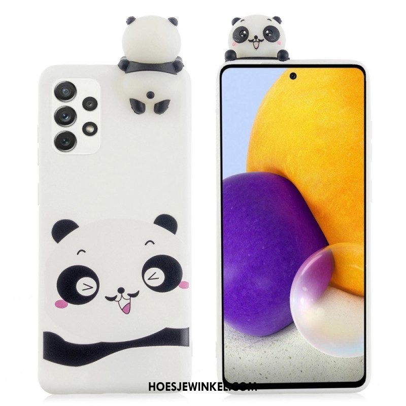 Telefoonhoesje voor Samsung Galaxy A53 5G Ik Hou Van Panda 3d