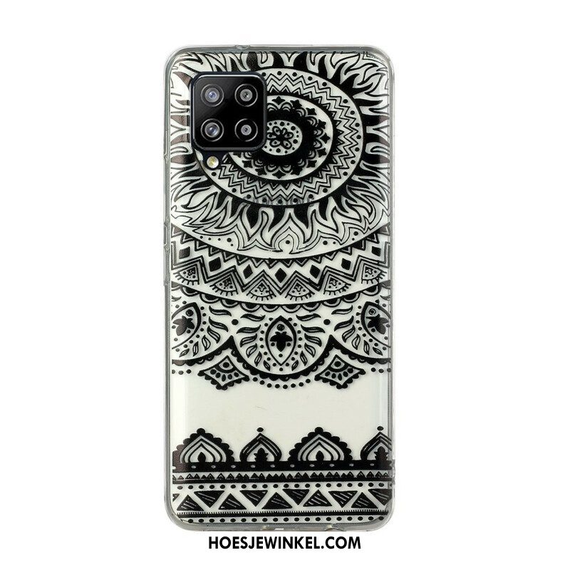 Telefoonhoesje voor Samsung Galaxy M12 / A12 Naadloze Bloemenmandala