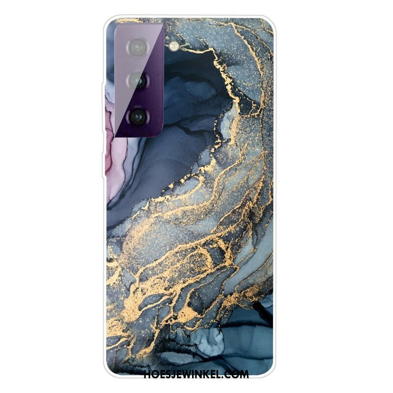 Telefoonhoesje voor Samsung Galaxy S21 FE Gekleurd Marmer