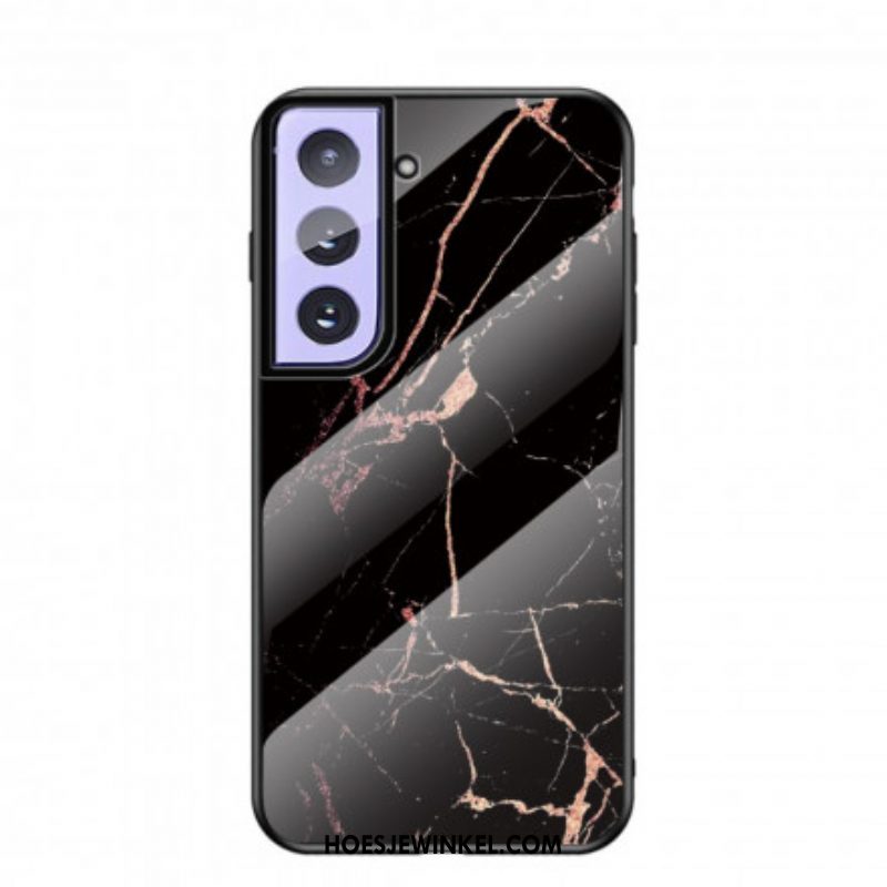 Telefoonhoesje voor Samsung Galaxy S21 Plus 5G Marmeren Kleuren Gehard Glas