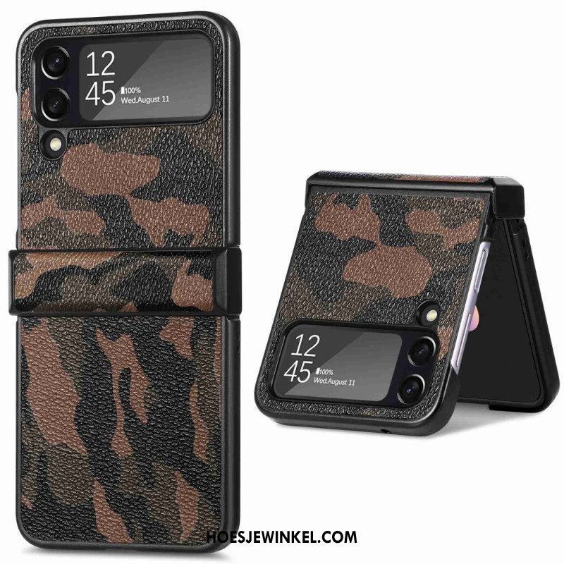 Telefoonhoesje voor Samsung Galaxy Z Flip 4 Folio-hoesje Militaire Camouflage