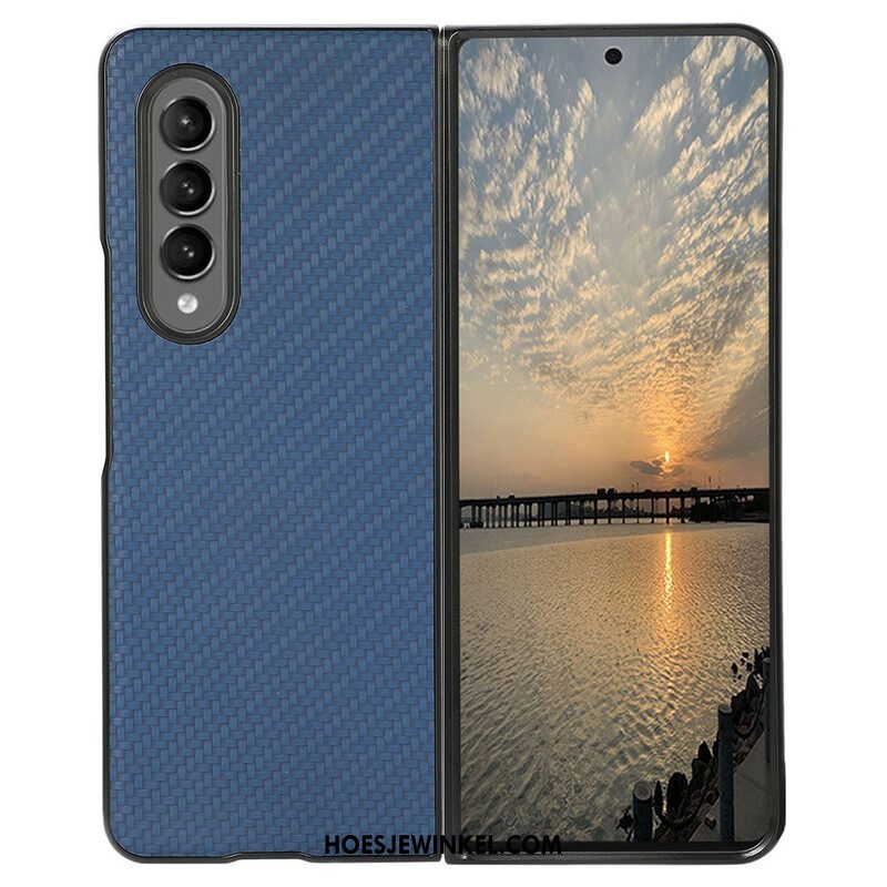 Telefoonhoesje voor Samsung Galaxy Z Fold 3 5G Koolstofvezel Kleur