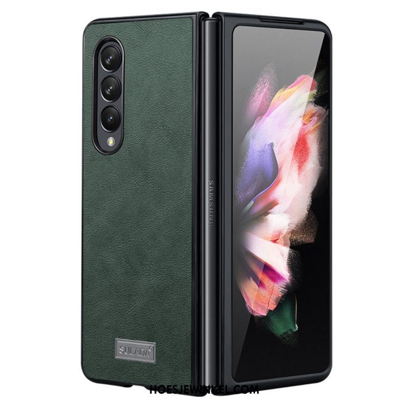 Telefoonhoesje voor Samsung Galaxy Z Fold 3 5G Kunstleer Sulada