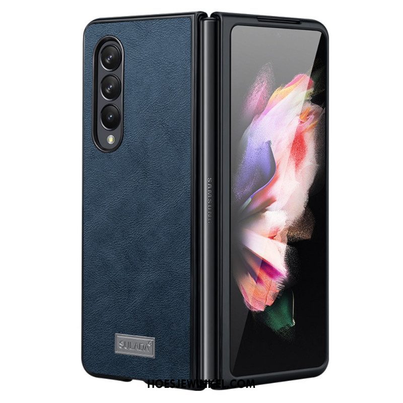 Telefoonhoesje voor Samsung Galaxy Z Fold 3 5G Kunstleer Sulada