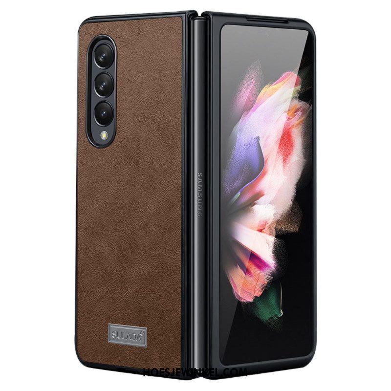 Telefoonhoesje voor Samsung Galaxy Z Fold 3 5G Kunstleer Sulada