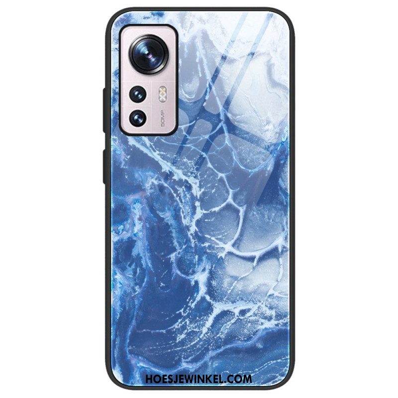 Telefoonhoesje voor Xiaomi 12 / 12X Marmeren Kleuren Gehard Glas