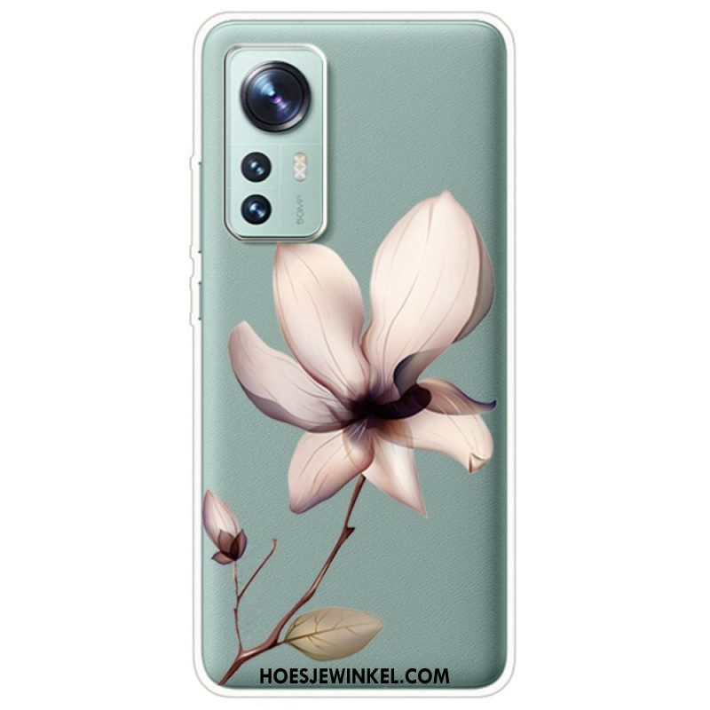 Telefoonhoesje voor Xiaomi 12 / 12X Transparante Één Bloem