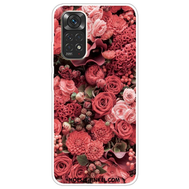 Telefoonhoesje voor Xiaomi Redmi Note 11 Pro / 11 Pro 5G Intense Bloemen