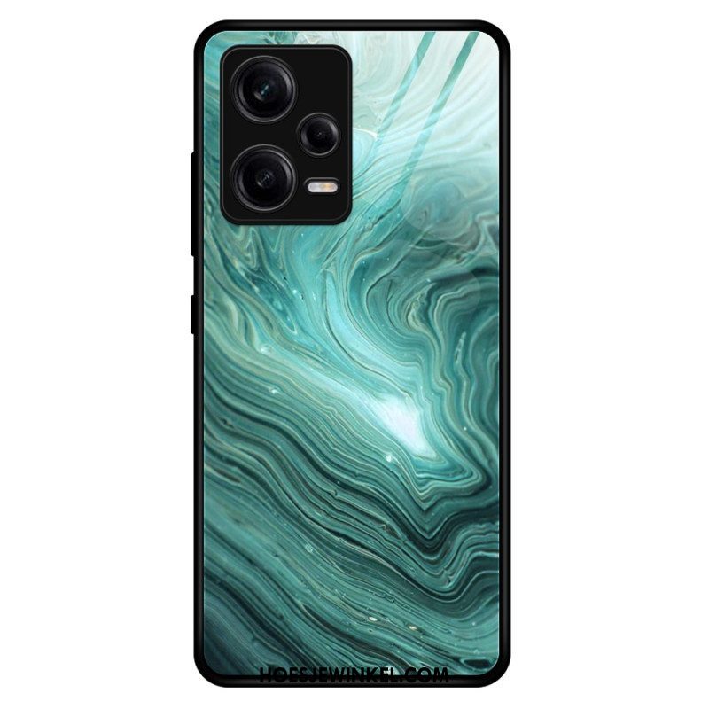 Telefoonhoesje voor Xiaomi Redmi Note 12 Pro Marmeren Kleuren Gehard Glas