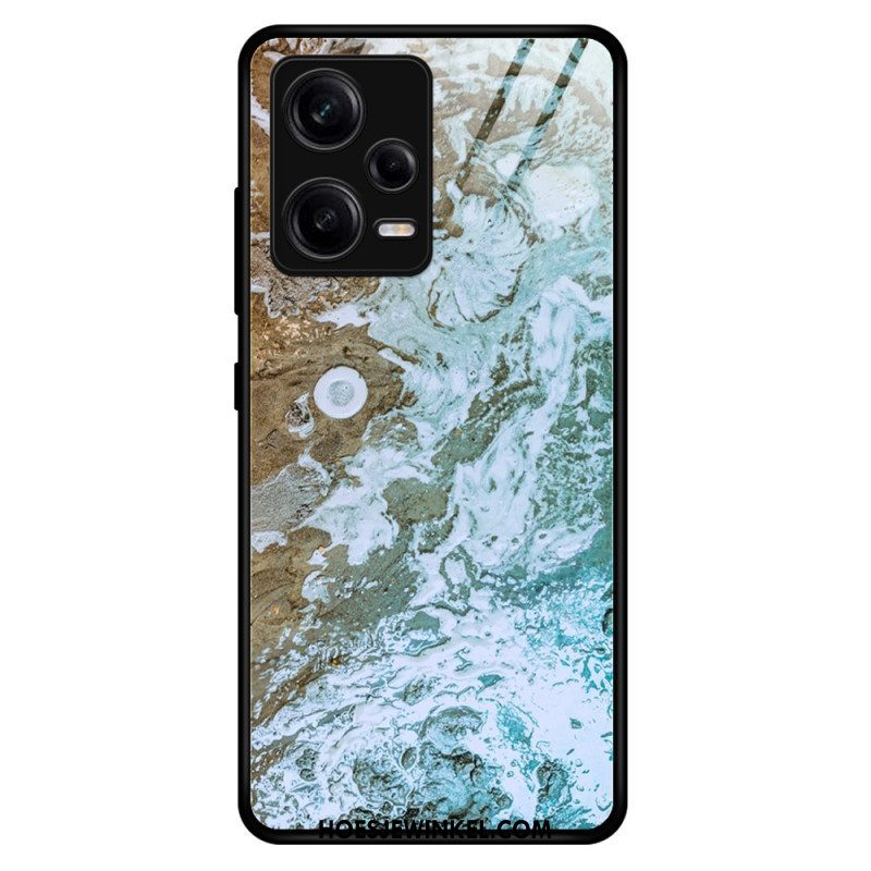 Telefoonhoesje voor Xiaomi Redmi Note 12 Pro Marmeren Kleuren Gehard Glas