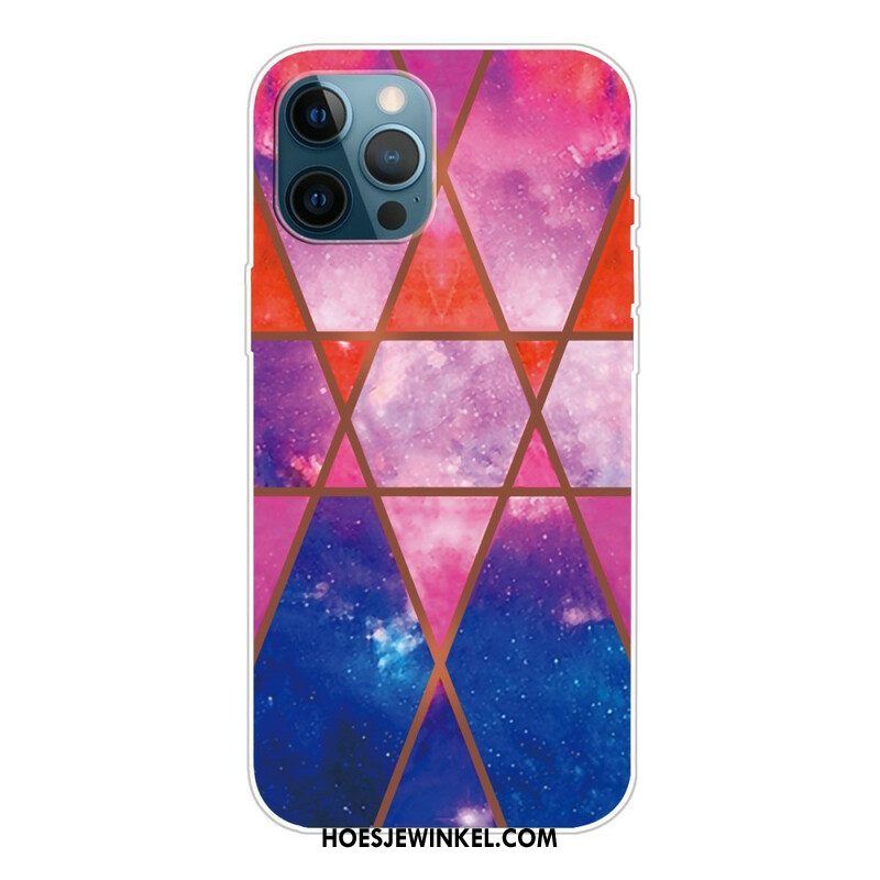 Telefoonhoesje voor iPhone 13 Pro Variabel Geometrisch Marmer