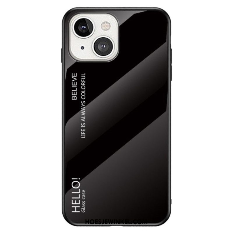 Telefoonhoesje voor iPhone 14 Gehard Glas Hallo