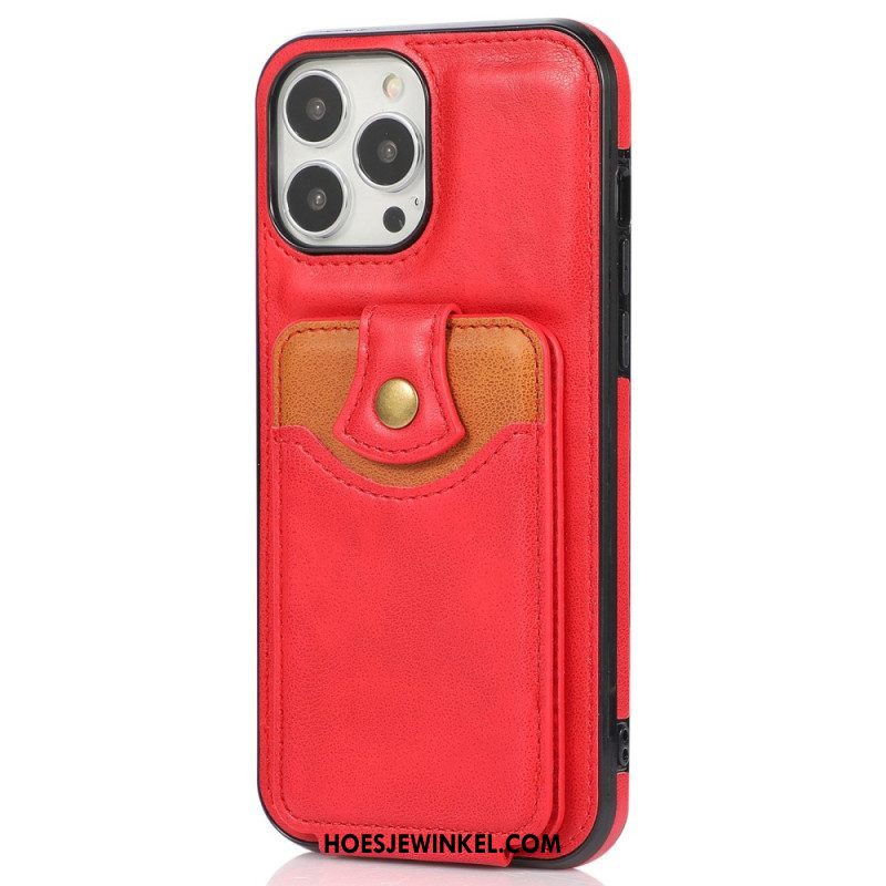 Telefoonhoesje voor iPhone 14 Pro Folio-hoesje Opvouwbare Kaarthouder