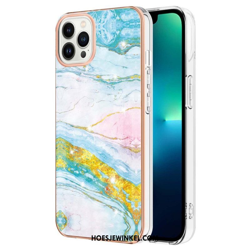 Telefoonhoesje voor iPhone 15 Pro Marmer