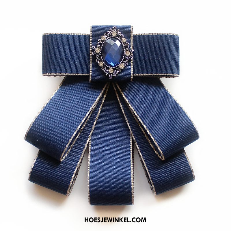 Vlinderdassen Dames Werk Accessoires Stewardess, Vlinderdassen Vrouwen Vlinderdas Weiß Silber