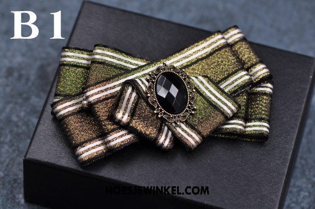 Vlinderdassen Heren Pak Bruiloft Broche, Vlinderdassen Accessoires Dual Gebruik Gold