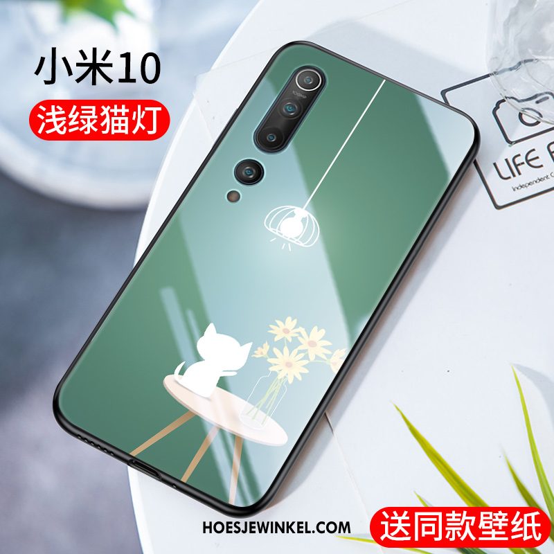 Xiaomi Mi 10 Hoesje High End Persoonlijk Spotprent, Xiaomi Mi 10 Hoesje Eenvoudige Bescherming Beige
