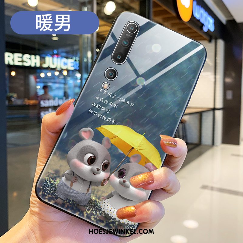 Xiaomi Mi 10 Hoesje Siliconen Spotprent Mobiele Telefoon, Xiaomi Mi 10 Hoesje Hoes Nieuw Beige