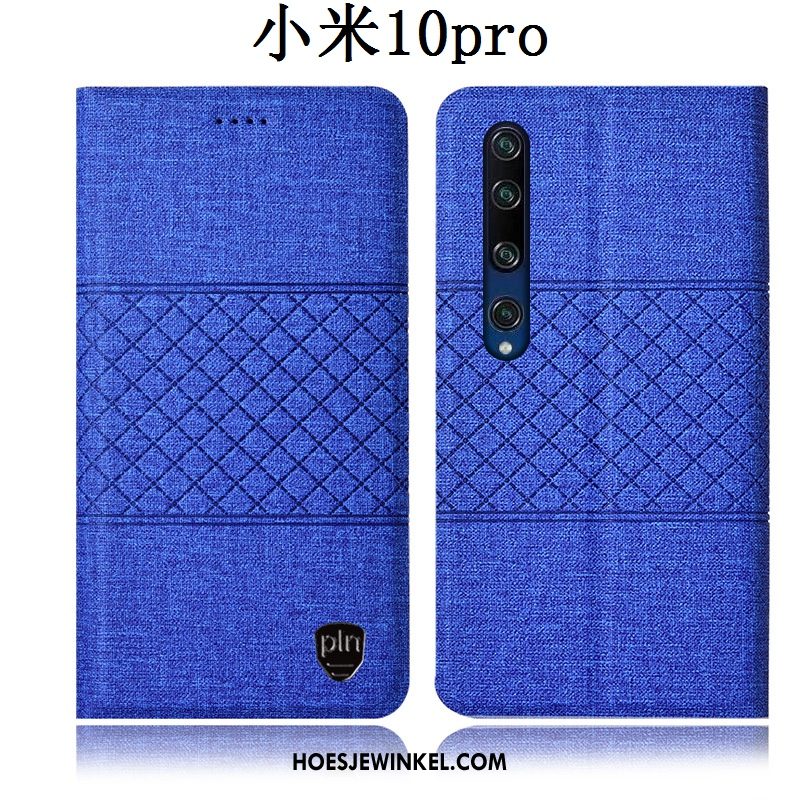 Xiaomi Mi 10 Pro Hoesje All Inclusive Roze Bescherming, Xiaomi Mi 10 Pro Hoesje Hoes Leren Etui Beige