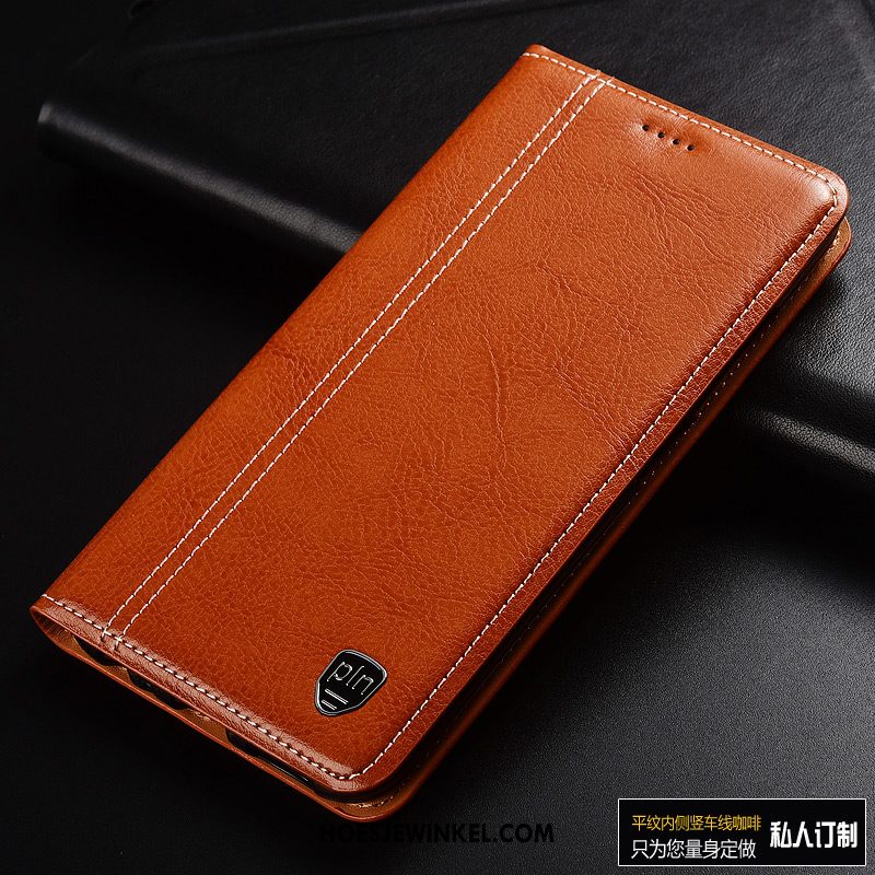 Xiaomi Mi 10 Pro Hoesje Bedrijf Leren Etui Bescherming, Xiaomi Mi 10 Pro Hoesje Anti-fall All Inclusive Beige