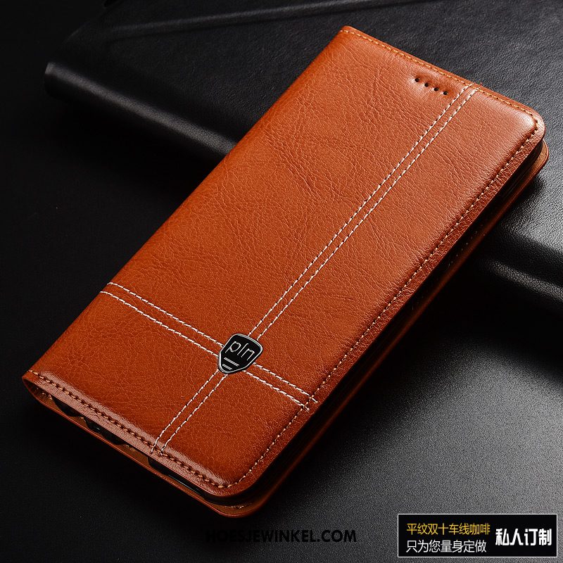 Xiaomi Mi 10 Pro Hoesje Bedrijf Leren Etui Bescherming, Xiaomi Mi 10 Pro Hoesje Anti-fall All Inclusive Beige