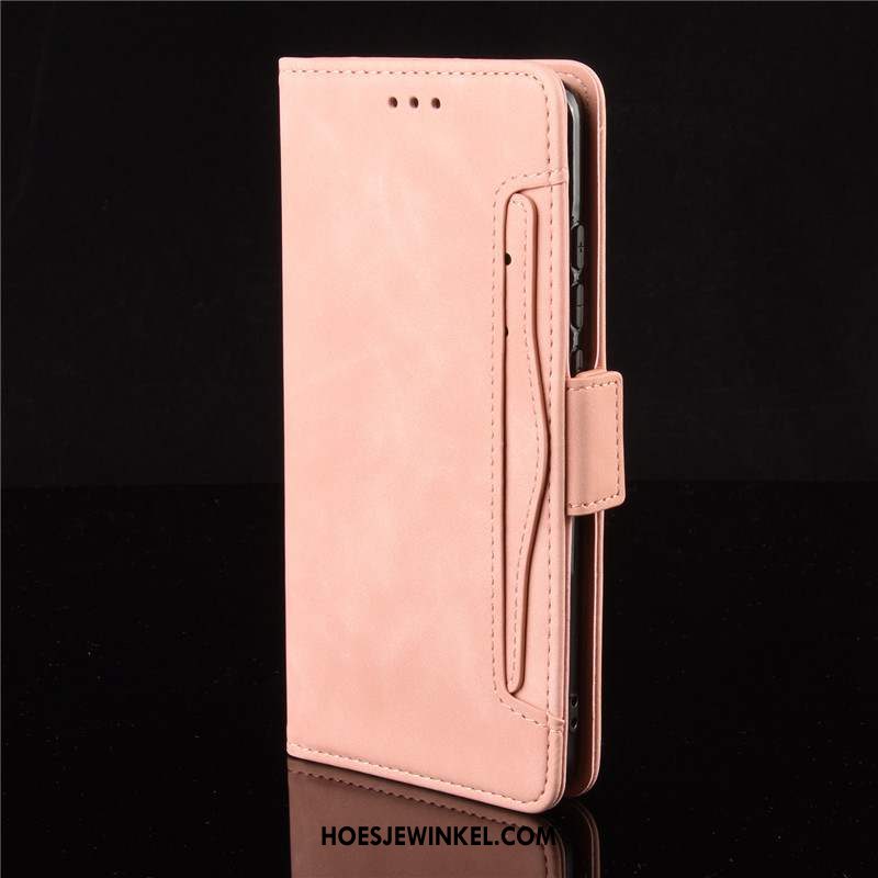 Xiaomi Mi 10 Pro Hoesje Bescherming Mobiele Telefoon Leren Etui, Xiaomi Mi 10 Pro Hoesje Kaart Folio Beige