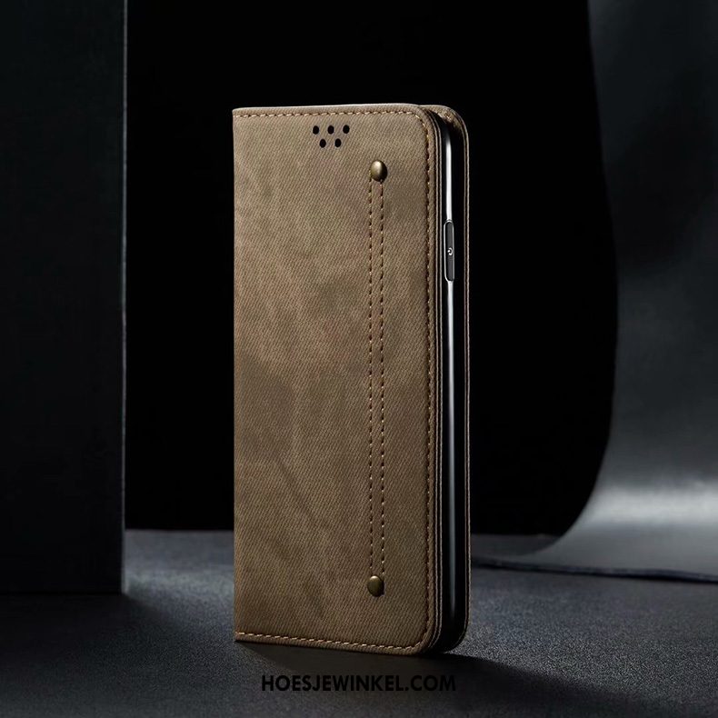 Xiaomi Mi 10 Pro Hoesje Hoes Anti-fall Leren Etui, Xiaomi Mi 10 Pro Hoesje Bescherming All Inclusive Beige