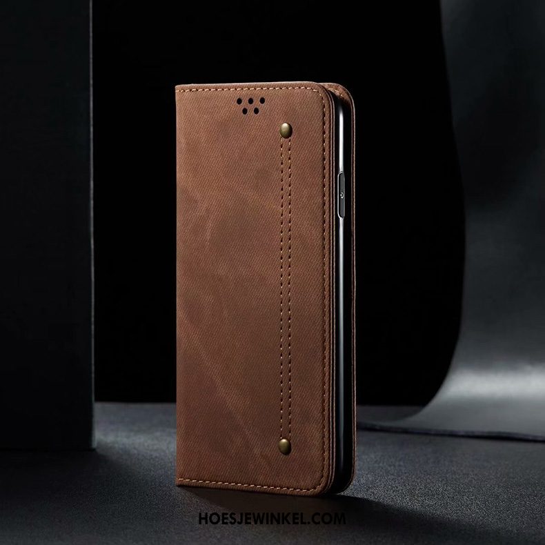 Xiaomi Mi 10 Pro Hoesje Hoes Anti-fall Leren Etui, Xiaomi Mi 10 Pro Hoesje Bescherming All Inclusive Beige