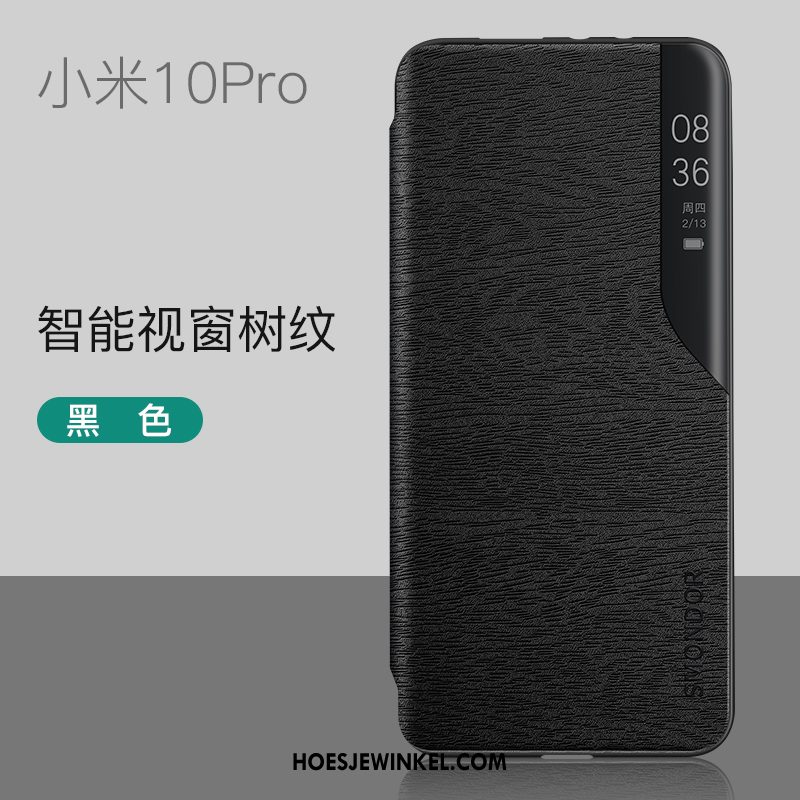 Xiaomi Mi 10 Pro Hoesje Leren Etui Hoes Mobiele Telefoon, Xiaomi Mi 10 Pro Hoesje Net Red Accessoires Beige