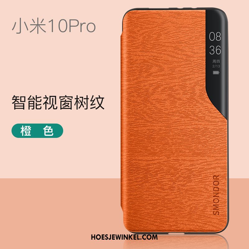 Xiaomi Mi 10 Pro Hoesje Leren Etui Hoes Mobiele Telefoon, Xiaomi Mi 10 Pro Hoesje Net Red Accessoires Beige