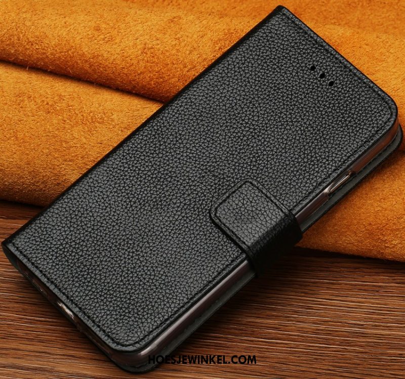 Xiaomi Mi 10 Pro Hoesje Mini Klittenband Mobiele Telefoon, Xiaomi Mi 10 Pro Hoesje Folio Hanger Beige