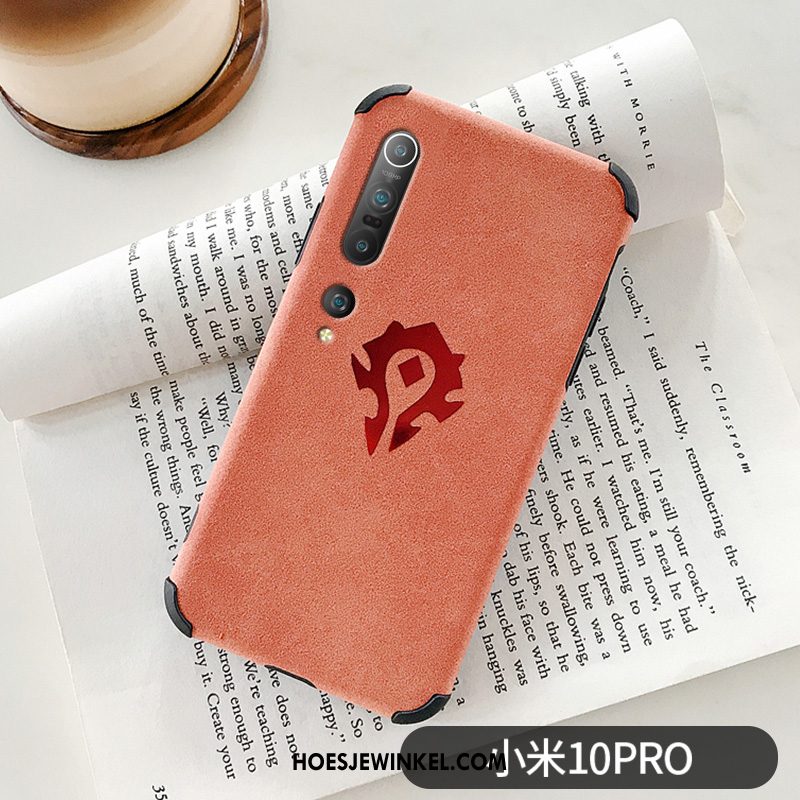 Xiaomi Mi 10 Pro Hoesje Mobiele Telefoon Leren Etui Antislip, Xiaomi Mi 10 Pro Hoesje Pluche Trendy Merk Beige